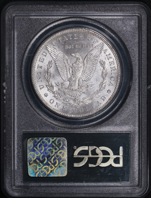 Reverse of this 1900-O Morgan Dollar Over PCGS MS-64 CAC Old Green Holder