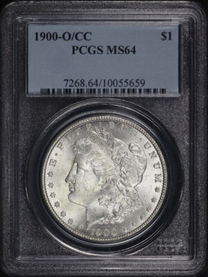 Obverse of this 1900-O/CC Morgan Dollar PCGS MS-64
