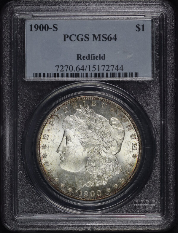 Obverse of this 1900-S Morgan Dollar PCGS MS-64 Redfield Hoard