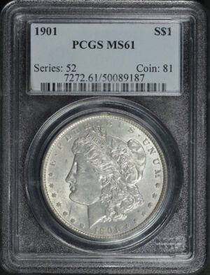 Obverse of this 1901 Morgan Dollar PCGS MS-61