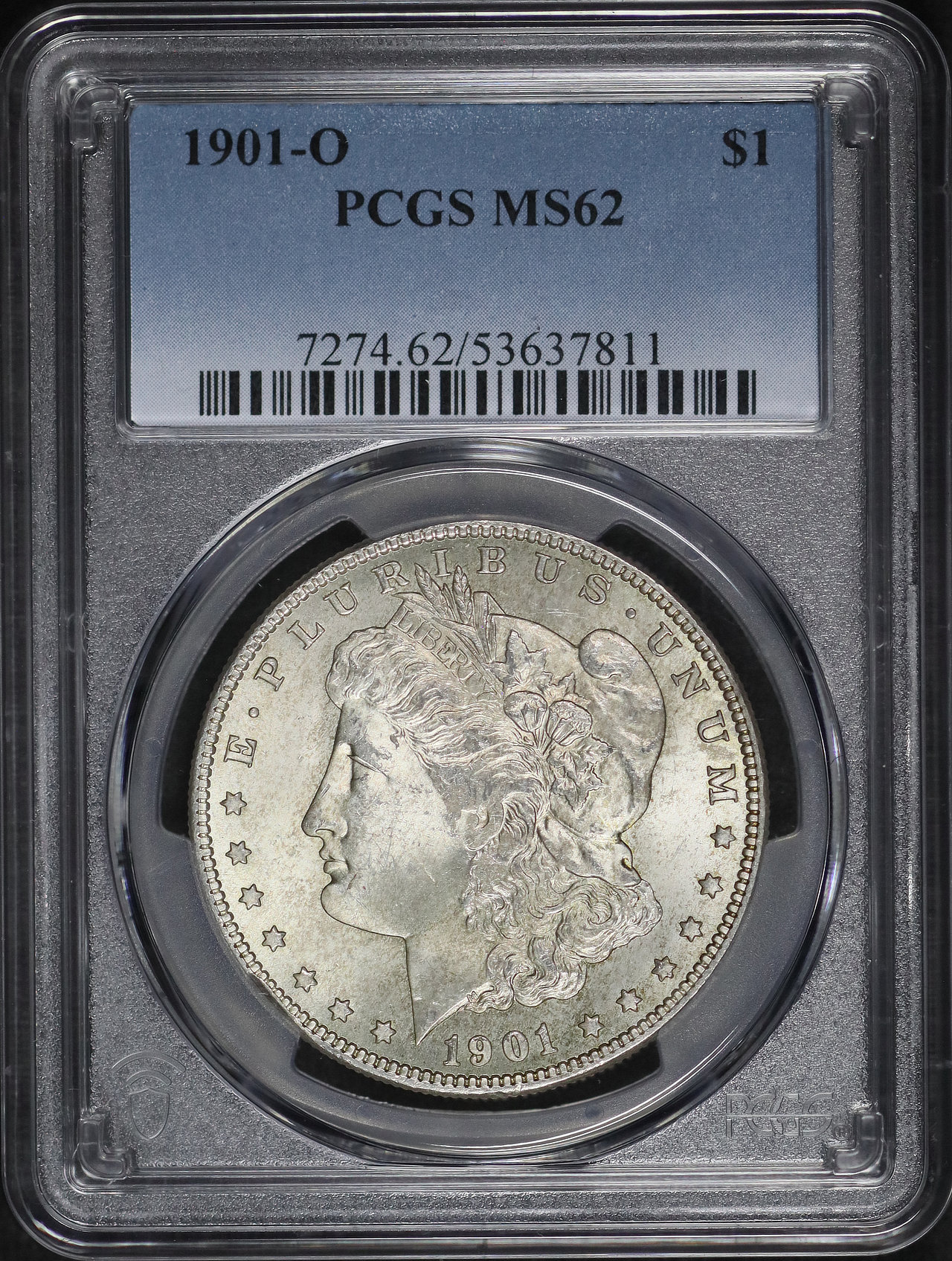 Obverse of this 1901-O Morgan Dollar PCGS MS-62