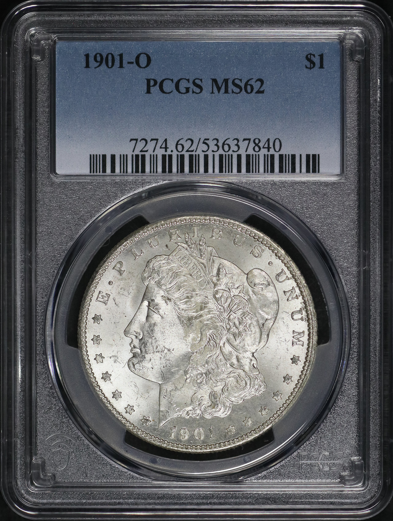 Obverse of this 1901-O Morgan Dollar PCGS MS-62