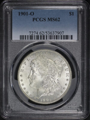 Obverse of this 1901-O Morgan Dollar PCGS MS-62