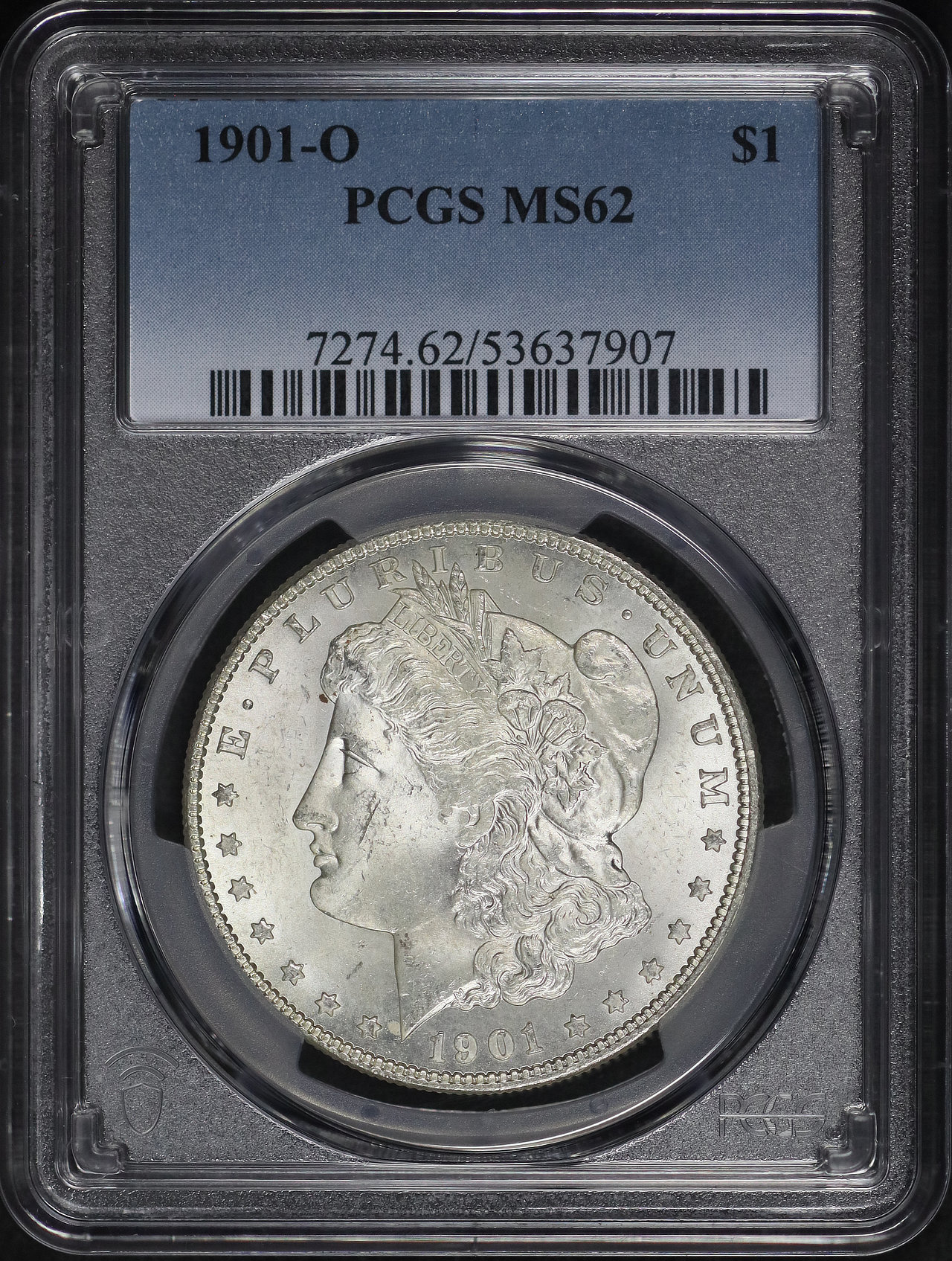 Obverse of this 1901-O Morgan Dollar PCGS MS-62