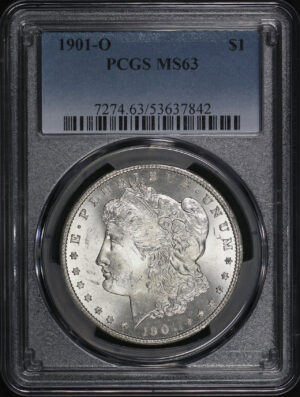 Obverse of this 1901-O Morgan Dollar PCGS MS-63