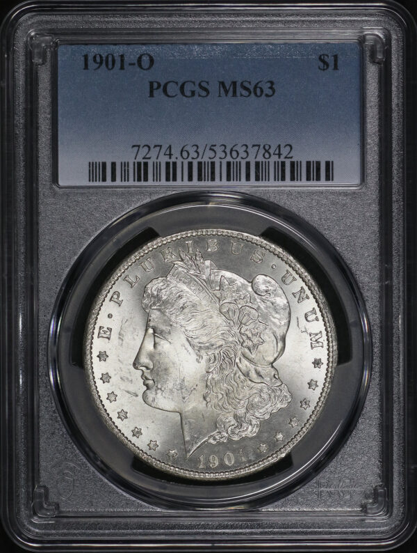 Obverse of this 1901-O Morgan Dollar PCGS MS-63