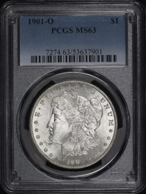 Obverse of this 1901-O Morgan Dollar PCGS MS-63