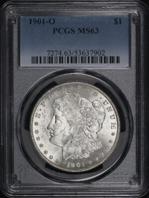 Obverse of this 1901-O Morgan Dollar PCGS MS-63
