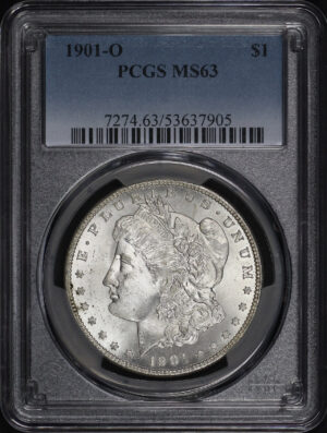 Obverse of this 1901-O Morgan Dollar PCGS MS-63
