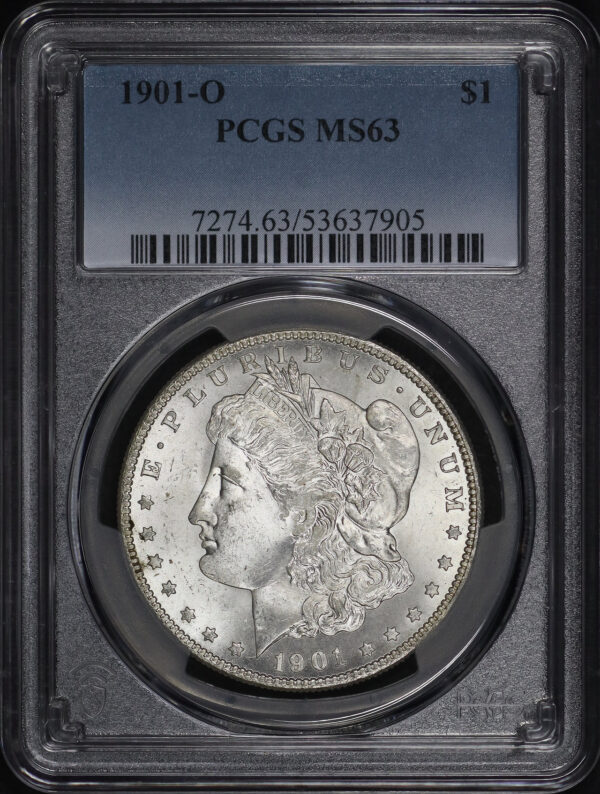 Obverse of this 1901-O Morgan Dollar PCGS MS-63