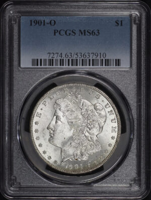 Obverse of this 1901-O Morgan Dollar PCGS MS-63