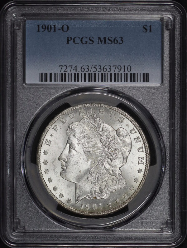 Obverse of this 1901-O Morgan Dollar PCGS MS-63