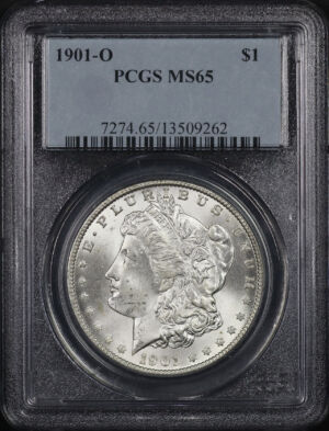 Obverse of this 1901-O Morgan Dollar PCGS MS-65