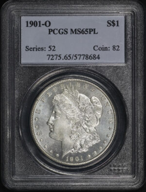 Obverse of this 1901-O Morgan Dollar PCGS MS-65 PL