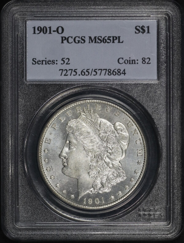 Obverse of this 1901-O Morgan Dollar PCGS MS-65 PL
