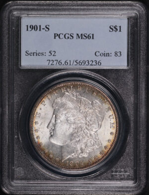 Obverse of this 1901-S Morgan Dollar PCGS MS-61