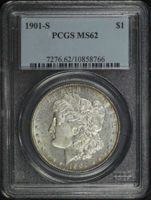 Obverse of this 1901-S Morgan Dollar PCGS MS-62