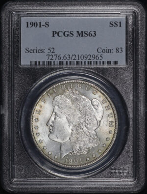 Obverse of this 1901-S Morgan Dollar PCGS MS-63