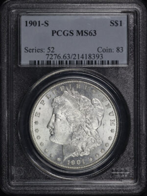 Obverse of this 1901-S Morgan Dollar PCGS MS-63