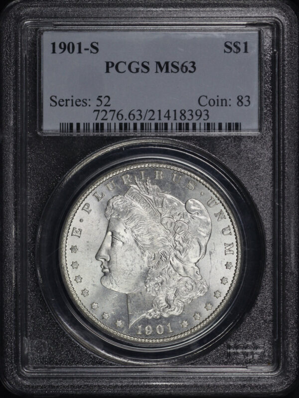 Obverse of this 1901-S Morgan Dollar PCGS MS-63