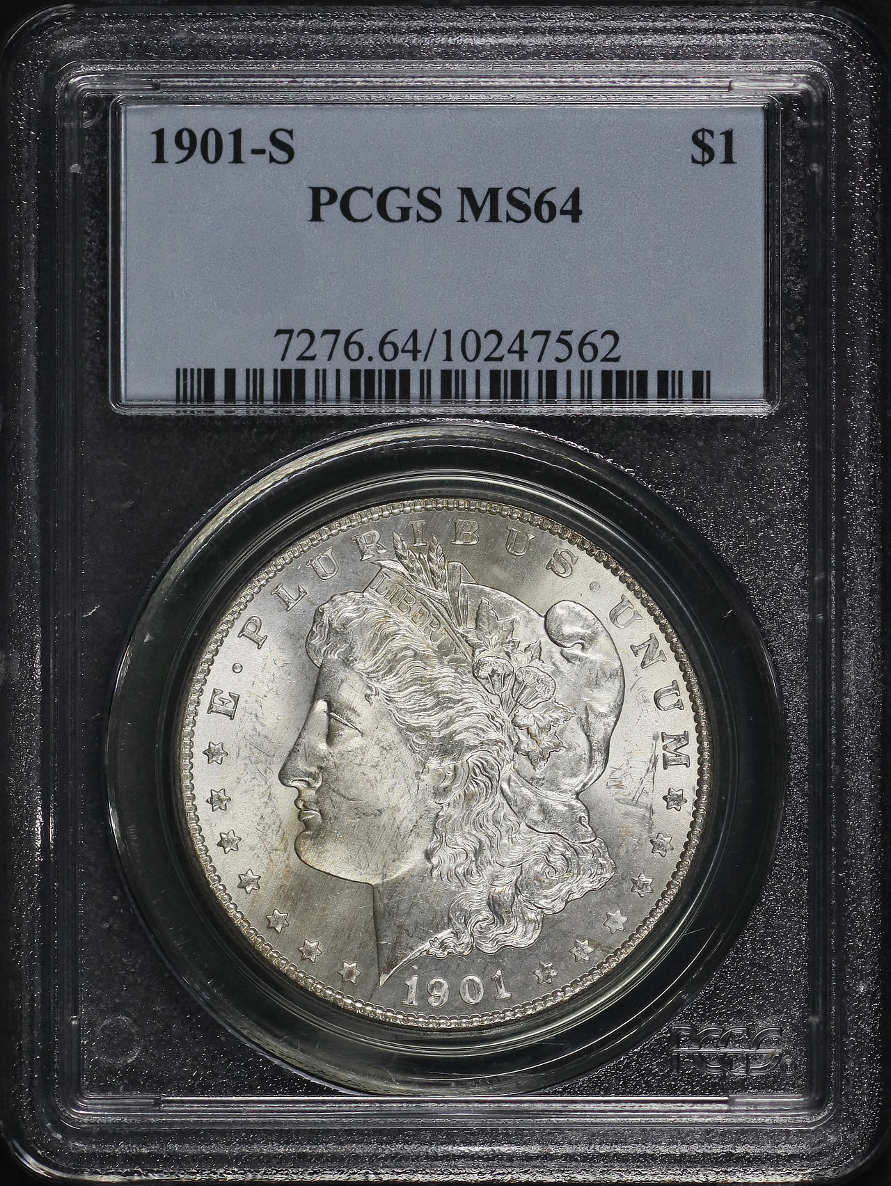 Obverse of this 1901-S Morgan Dollar PCGS MS-64