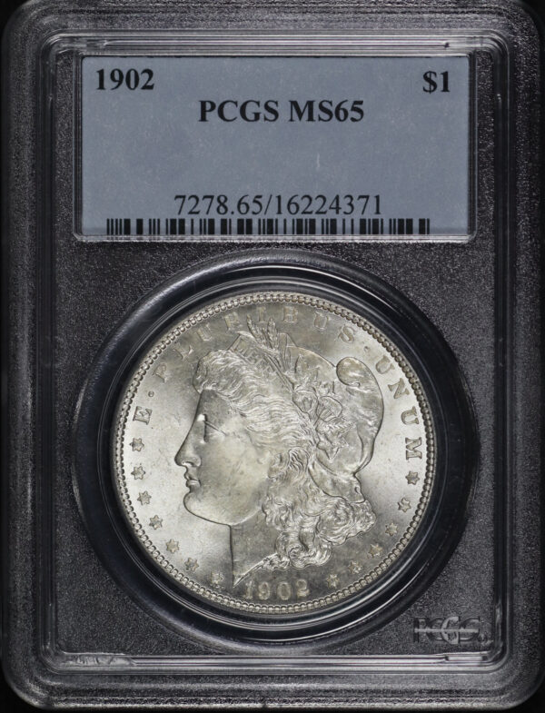 Obverse of this 1902 Morgan Dollar PCGS MS-65