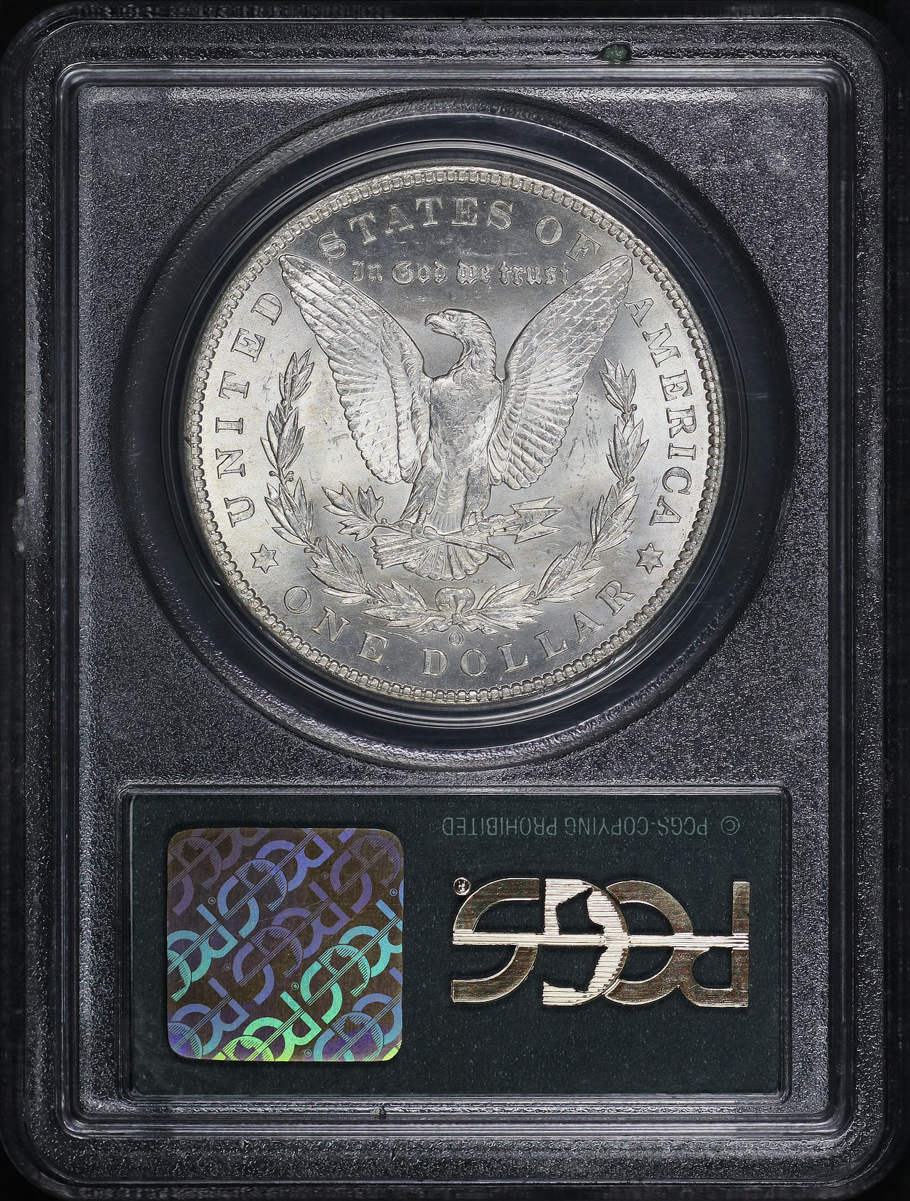 Reverse of this 1902-O Morgan Dollar PCGS MS-63 Old Green Holder
