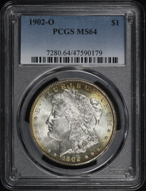 Obverse of this 1902-O Morgan Dollar PCGS MS-64