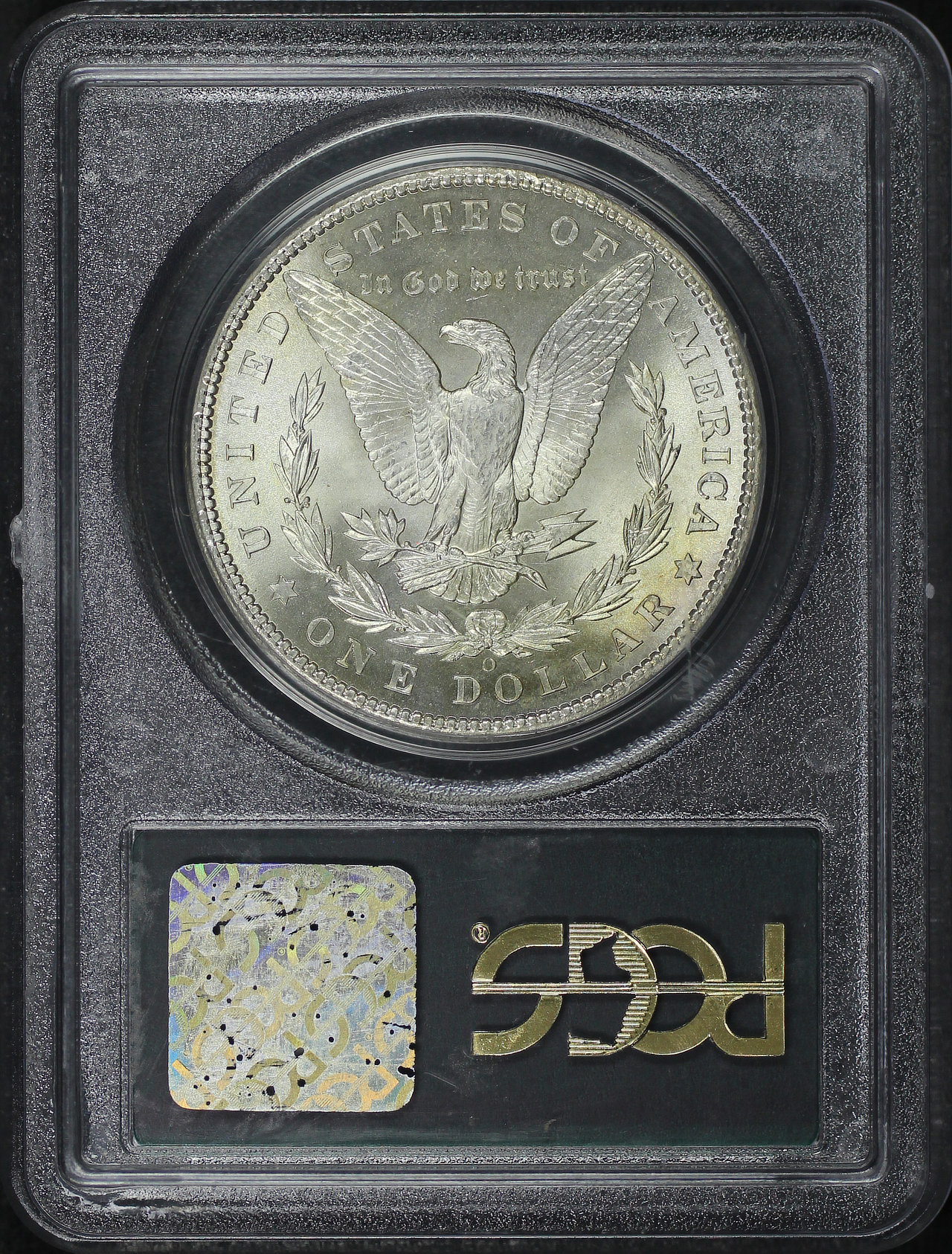 Reverse of this 1902-O Morgan Dollar PCGS MS-65 Old Green Holder