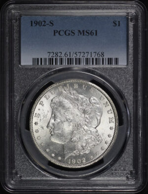 Obverse of this 1902-S Morgan Dollar PCGS MS-61