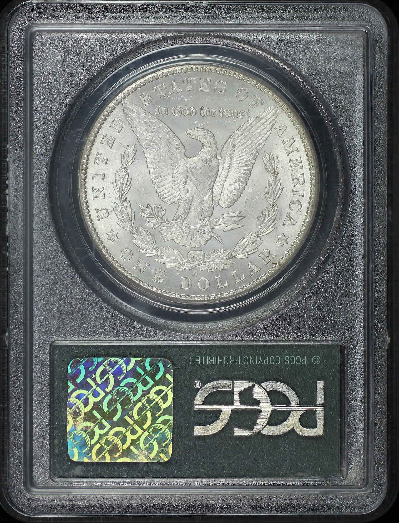 Reverse of this 1902-S Morgan Dollar PCGS MS-63 Old Green Holder