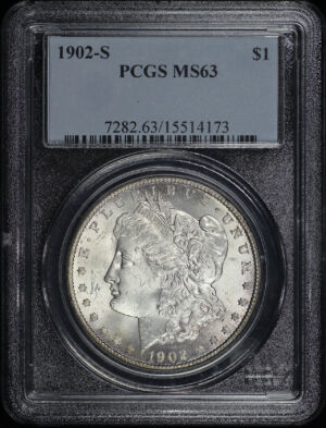 Obverse of this 1902-S Morgan Dollar PCGS MS-63
