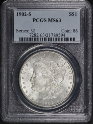 Obverse of this 1902-S Morgan Dollar PCGS MS-63