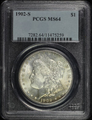 Obverse of this 1902-S Morgan Dollar PCGS MS-64