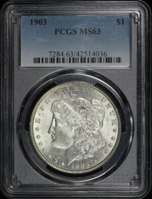 Obverse of this 1903 Morgan Dollar PCGS MS-63