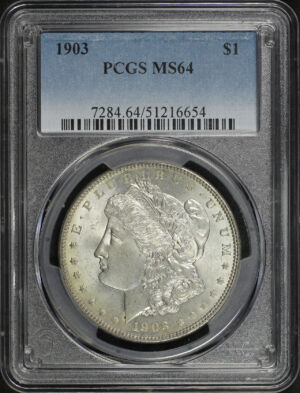 Obverse of this 1903 Morgan Dollar PCGS MS-64