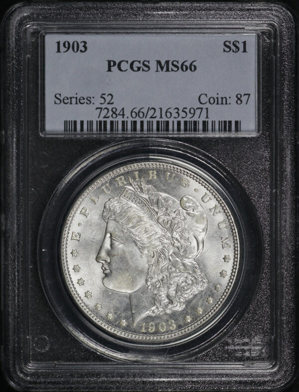 Obverse of this 1903 Morgan Dollar PCGS MS-66