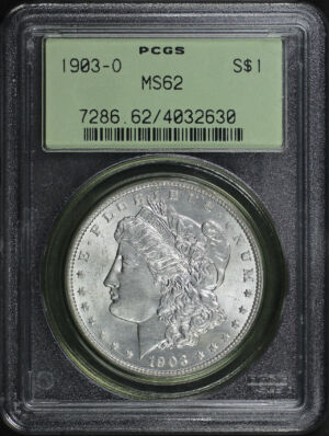 Obverse of this 1903-O Morgan Dollar PCGS MS-62 Old Green Holder