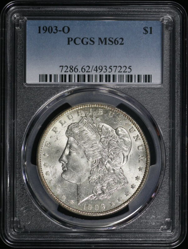 Obverse of this 1903-O Morgan Dollar PCGS MS-62
