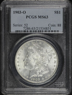 Obverse of this 1903-O Morgan Dollar PCGS MS-63