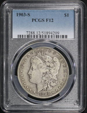 Obverse of this 1903-S Morgan Dollar PCGS F-12