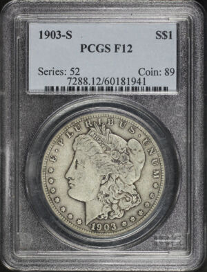 Obverse of this 1903-S Morgan Dollar PCGS F-12