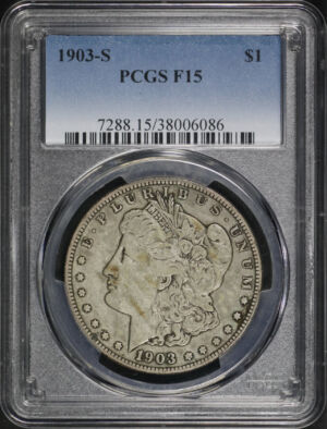 Obverse of this 1903-S Morgan Dollar PCGS F-15