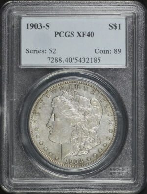 Obverse of this 1903-S Morgan Dollar PCGS XF-40