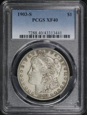 Obverse of this 1903-S Morgan Dollar PCGS XF-40