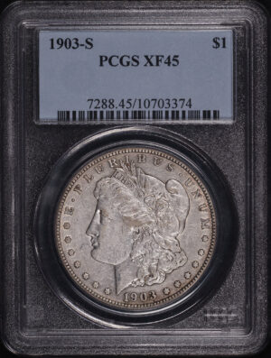 Obverse of this 1903-S Morgan Dollar PCGS XF-45