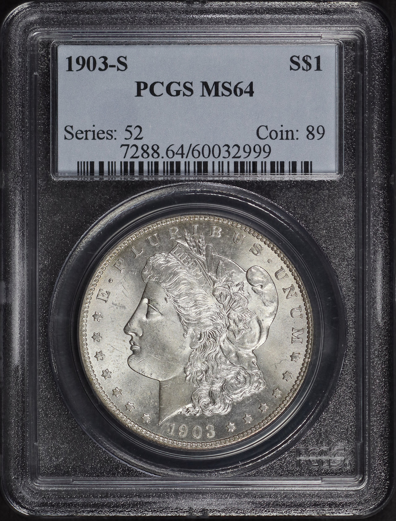Obverse of this 1903-S Morgan Dollar PCGS MS-64