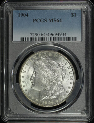Obverse of this 1904 Morgan Dollar PCGS MS-64