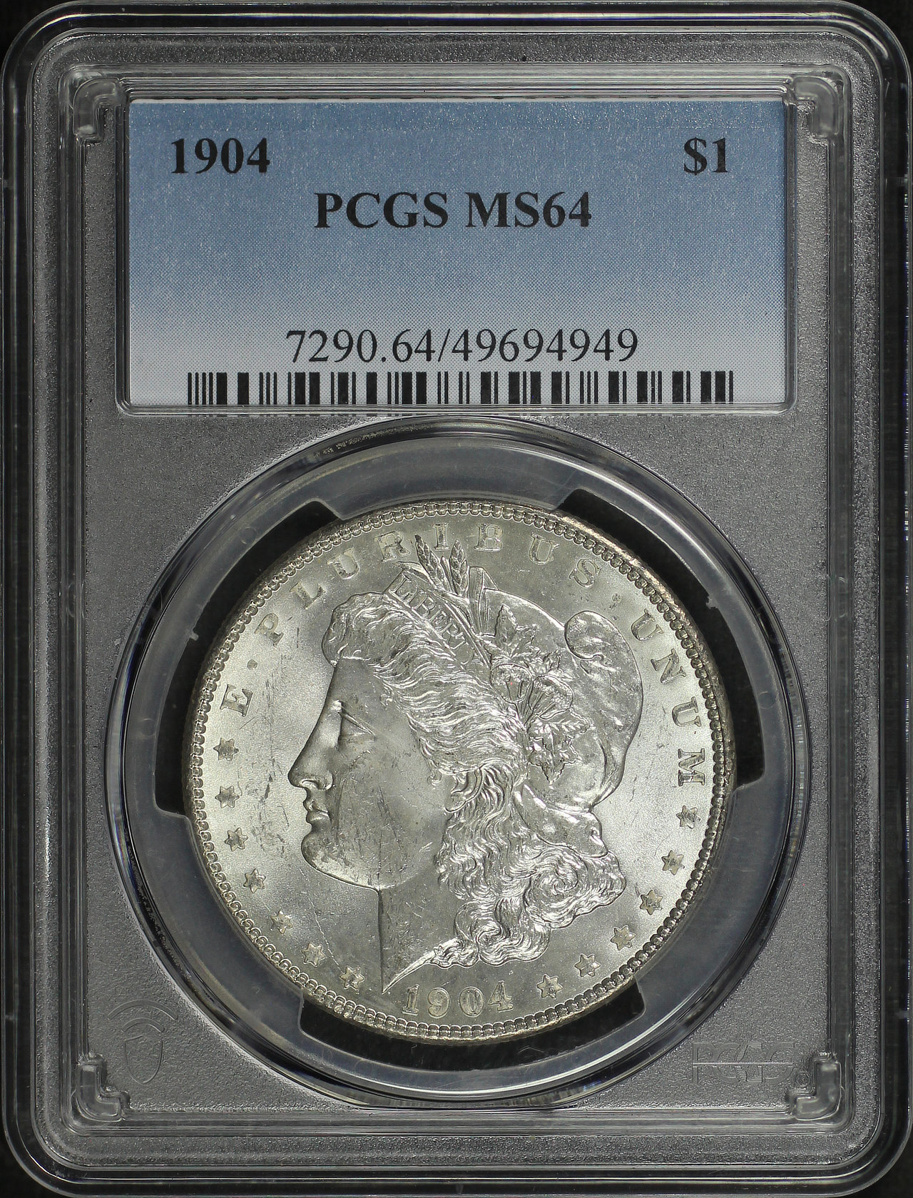 Obverse of this 1904 Morgan Dollar PCGS MS-64