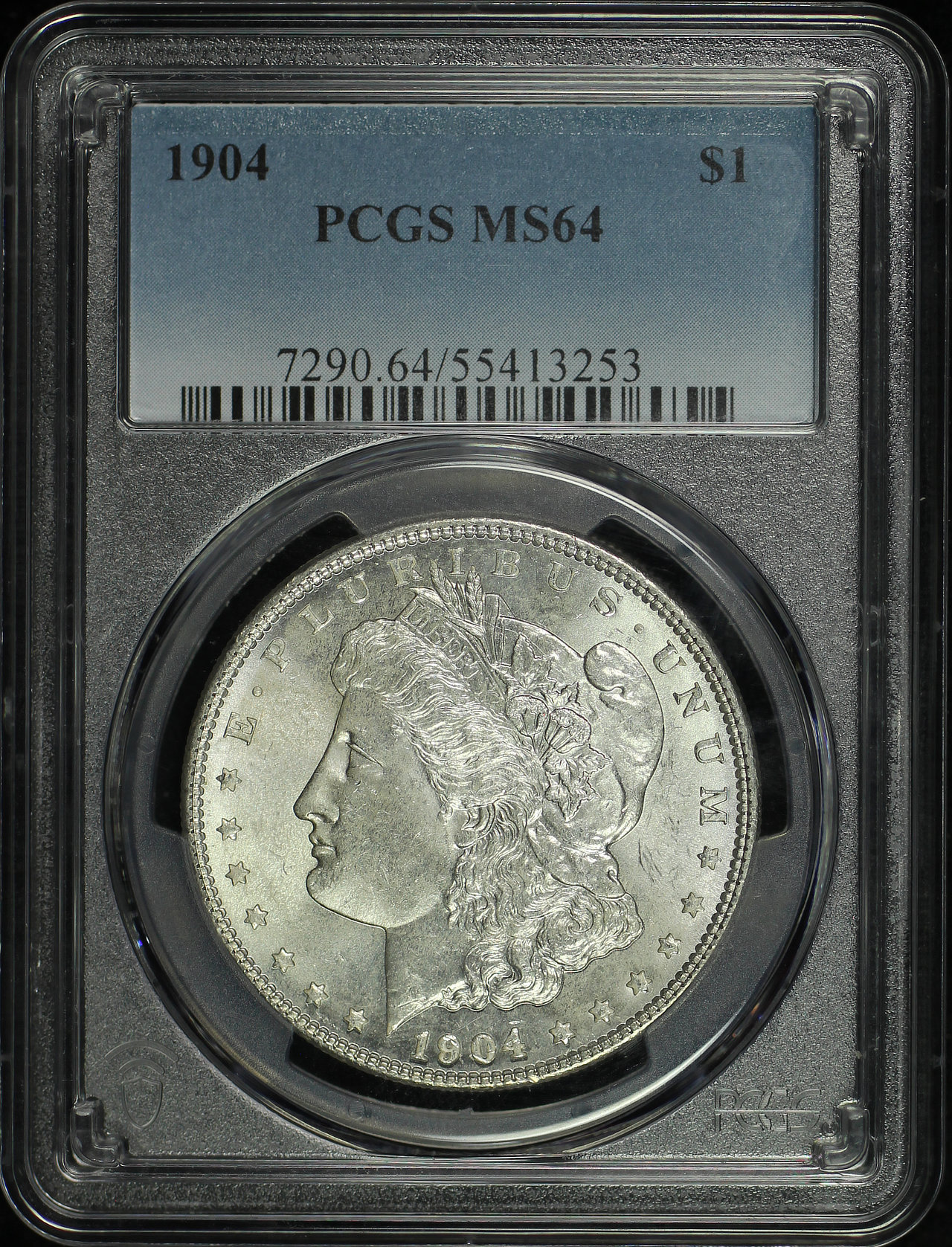 Obverse of this 1904 Morgan Dollar PCGS MS-64